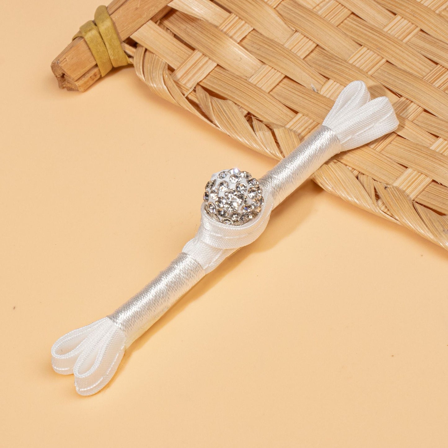 Rhinestone Ball Tassel Loop Closures Button - handmade decorative sew-on button