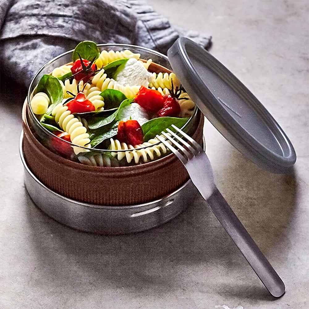 Glass Lunch Bowl with Leak-Proof Lid – Oven & Microwave Safe, 25 fl oz