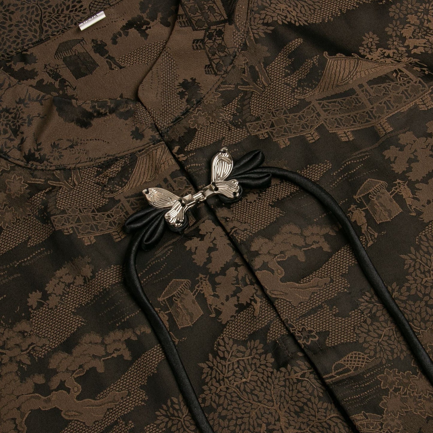 Metal Bow Knot Ribbon Button - handmade decorative sew-on button