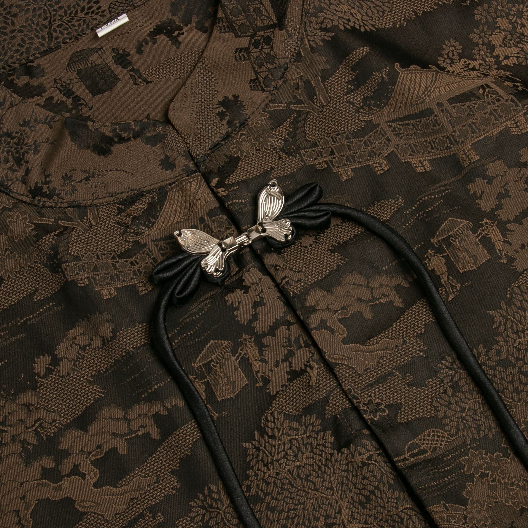 Metal Bow Knot Ribbon Button - handmade decorative sew-on button